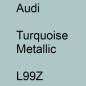 Preview: Audi, Turquoise Metallic, L99Z.